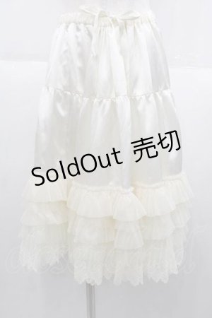 画像: BABY,THE STARS SHINE BRIGHT / レースフリルペチコート  生成り I-25-09-30-104-BA-SK-SA-ZI