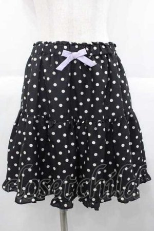 画像: MILK / Merryスカート  黒Ｘ白 I-25-09-30-108-ML-SK-SA-ZI