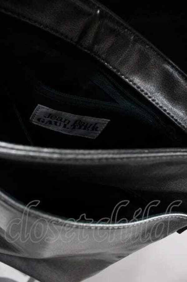 画像3: Jean Paul GAULTIER / メタリックショルダーバッグ  シルバーＸ黒 I-25-10-04-035-GO-BG-SA-ZI (3)