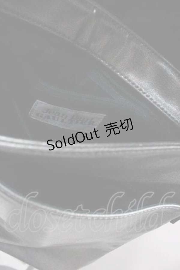 画像3: Jean Paul GAULTIER / メタリックショルダーバッグ  シルバーＸ黒 I-25-10-04-035-GO-BG-SA-ZI (3)