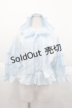 画像: Angelic Pretty / Classic Frillフード付ブラウス  サックス I-25-10-04-047-AP-BL-SA-ZI