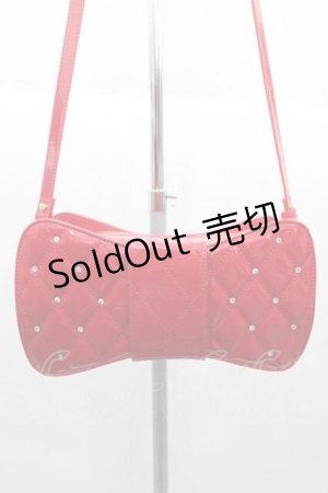 画像: Angelic Pretty / キルティング宝石リボンポシェット  赤 I-25-10-04-006-AP-BG-HR-ZI