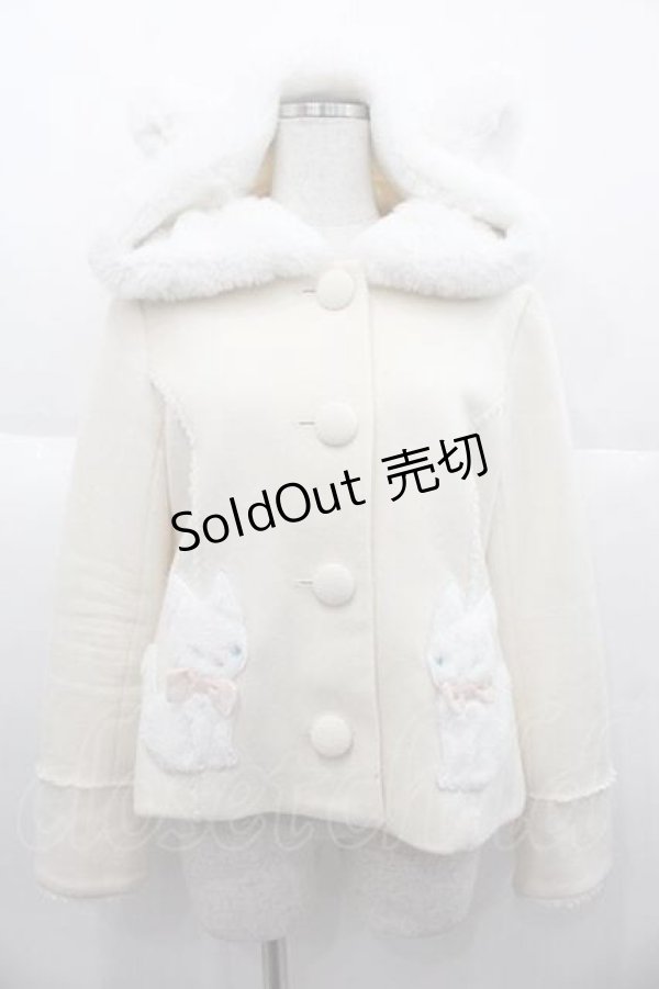 画像1: Angelic Pretty / TwinCatショートコート  ピンク I-25-10-04-067-AP-CO-SA-ZI (1)