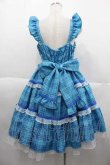 画像2: Angelic Pretty / マーガレットドールジャンパースカート  青チェック I-25-10-04-069-AP-OP-SA-ZI (2)