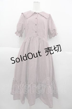 画像: m petit by misako / AM*ギンガムCHKワンピース L 赤チェック I-25-10-04-077-LO-OP-SA-ZI