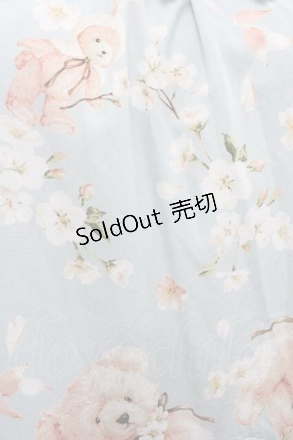 画像5: PINK HOUSE / 桜Teddyプリントワンピース  サックス I-25-10-04-091-LO-OP-SA-ZI (5)