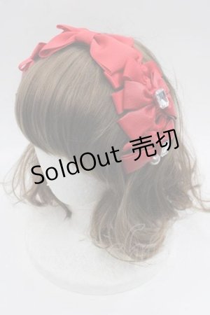 画像: Angelic Pretty / Prima Ribbonカチューシャ  赤 I-25-10-04-104-AP-AC-SA-ZI