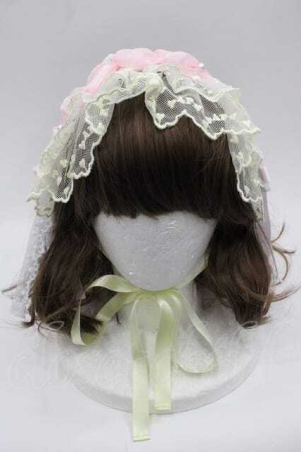 画像2: Angelic Pretty / Ohanami Bunnyヘッドドレス  イエロー I-25-10-04-112-AP-AC-SA-ZI (2)
