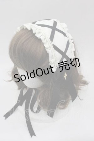 画像: Angelic Pretty / True Dollヘッドドレス  アイボリーＸ黒 I-25-10-04-113-AP-AC-SA-ZI