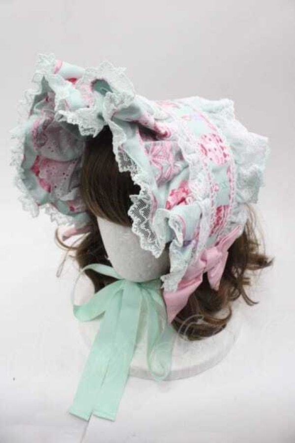 画像1: Angelic Pretty / Happy Cakesハーフボンネット  ミント I-25-10-04-116-AP-AC-HR-ZI (1)