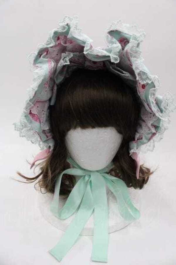 画像2: Angelic Pretty / Happy Cakesハーフボンネット  ミント I-25-10-04-116-AP-AC-HR-ZI (2)