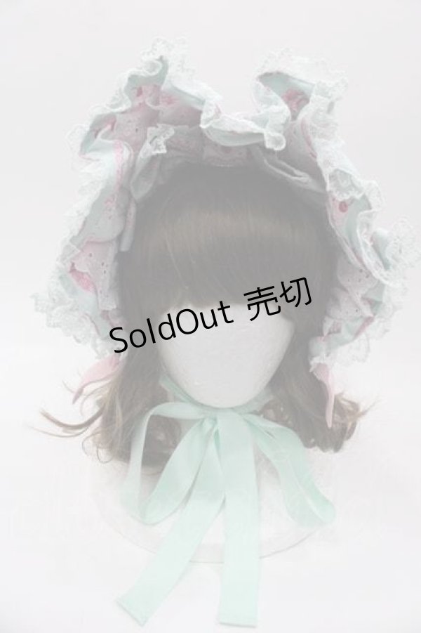 画像2: Angelic Pretty / Happy Cakesハーフボンネット  ミント I-25-10-04-116-AP-AC-HR-ZI (2)
