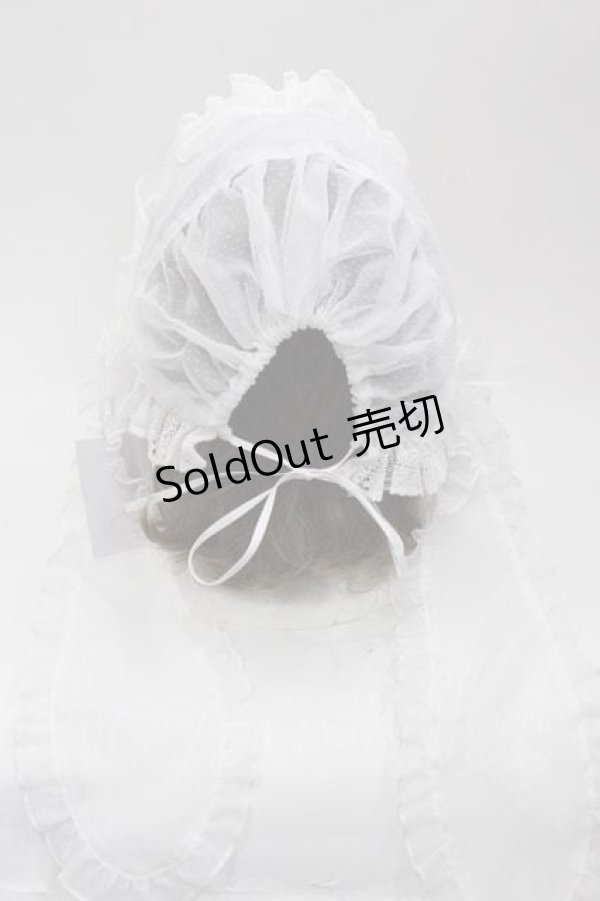 画像3: Hoshibako Works / サマーアリスソフトボンネット  白 I-25-10-04-117-LO-AC-SA-ZI (3)