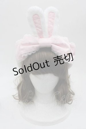 画像: Angelic Pretty / Dolly Bunnyベレー  アイボリーＸピンク I-25-10-04-118-AP-AC-SA-ZI