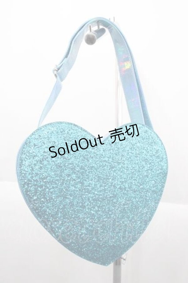 画像1: MILK / グリッターハートショルダー  青 I-25-10-04-011-ML-BG-SA-ZI (1)