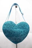 画像2: MILK / グリッターハートショルダー  青 I-25-10-04-011-ML-BG-SA-ZI (2)