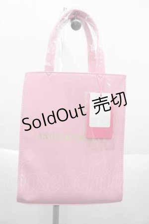 画像: Angelic Pretty / ショッパー風トートバッグ  濃ピンク I-25-10-04-013-AP-ZA-SA-ZI