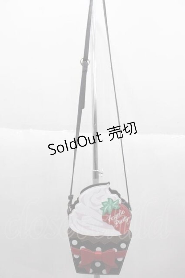 画像3: Angelic Pretty / Strawberry Cupcakeショルダーバッグ  黒 I-25-10-04-015-AP-BG-SA-ZI (3)