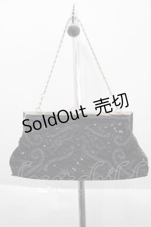 画像: axes femme / ビースパーティバッグ  黒 I-25-10-04-003-AX-BG-SA-ZI