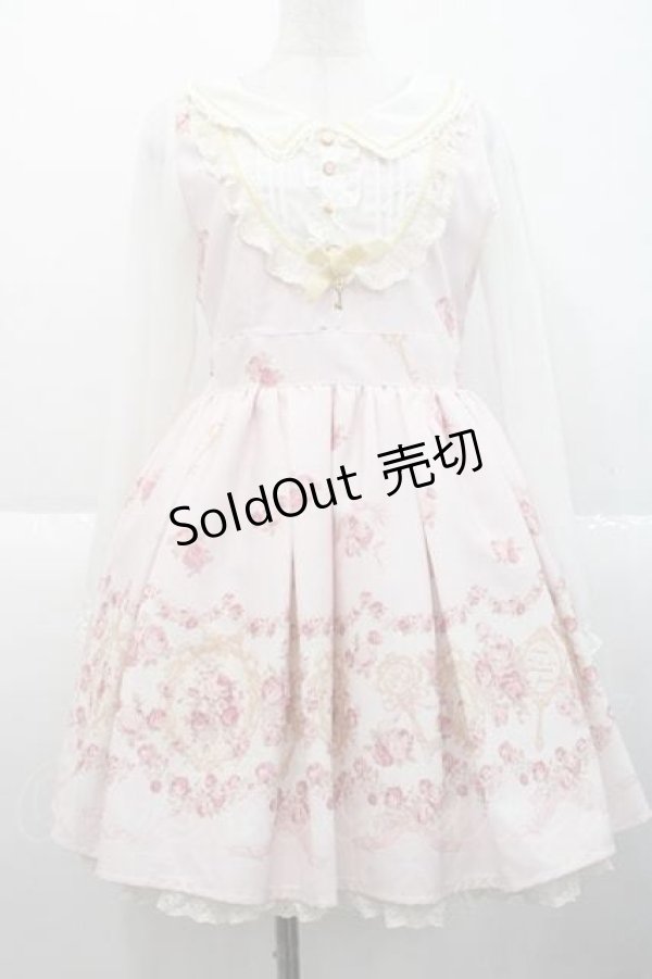 画像1: LIZ LISA / 額縁柄ワンピース  ピンク I-25-10-10-055-LO-OP-SA-ZI (1)