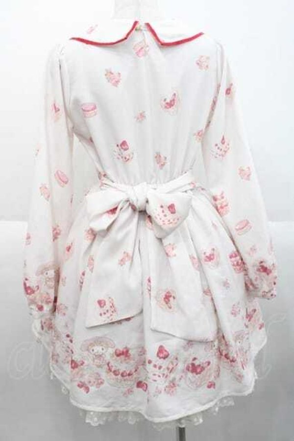 画像2: LIZ LISA / スイートケーキ柄ワンピース  ピンクＸ赤 I-25-10-10-059-LO-OP-SA-ZI (2)