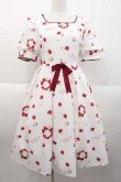 画像1: Amavel / Berry Whip Partyワンピース  白Ｘ赤 I-25-10-10-060-CA-OP-SA-ZI (1)