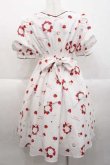 画像2: Amavel / Berry Whip Partyワンピース  白Ｘ赤 I-25-10-10-060-CA-OP-SA-ZI (2)