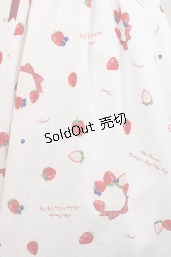 画像3: Amavel / Berry Whip Partyワンピース  白Ｘ赤 I-25-10-10-060-CA-OP-SA-ZI (3)