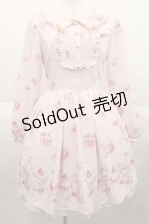画像: LIZ LISA / 【sanrio×LIZ LISA】スイートケーキ柄ワンピース  ピンク I-25-10-10-061-LO-OP-SA-ZI
