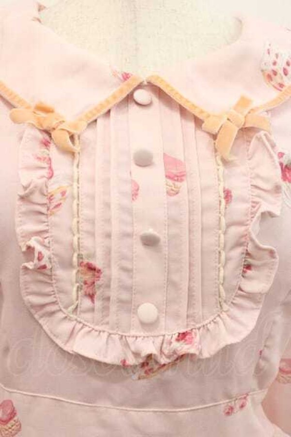 画像3: LIZ LISA / スイートケーキ柄ワンピース  ピンク I-25-10-10-061-LO-OP-SA-ZI (3)