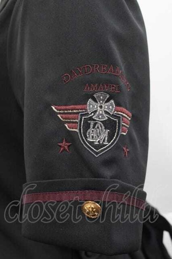 画像3: Amavel / Daydream Crestミリタリーワンピース  黒 I-25-10-10-072-CA-OP-SA-ZI (3)