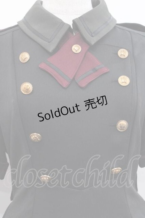 画像4: Amavel / Daydream Crestミリタリーワンピース  黒 I-25-10-10-072-CA-OP-SA-ZI (4)