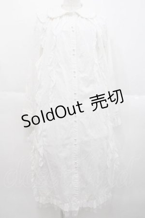 画像: DISORDER（海外ブランド） / パールレースデザインシャツワンピース M 白 I-25-10-10-077-LO-OP-SA-ZI