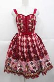 画像1: Angelic Pretty / TOY MARCHジャンパースカート  ボルドー I-25-10-10-080-AP-OP-SA-ZI (1)