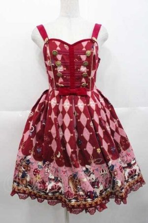 画像: Angelic Pretty / TOY MARCHジャンパースカート  ボルドー I-25-10-10-080-AP-OP-SA-ZI