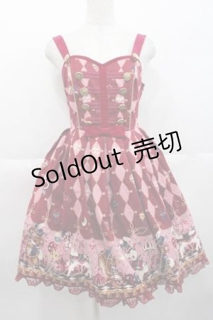 画像: Angelic Pretty / TOY MARCHジャンパースカート  ボルドー I-25-10-10-080-AP-OP-SA-ZI