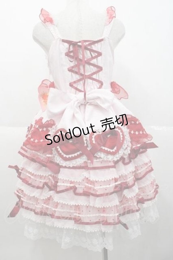 画像2: BABY,THE STARS SHINE BRIGHT / いちごのCharlotteジャンパースカート  ピンク I-25-10-10-082-BA-OP-SA-ZI (2)