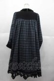 画像2: ATELIER PIERROT / アマービレドレス  黒Ｘグリーンチェック I-25-10-10-087-EL-OP-SA-ZI (2)