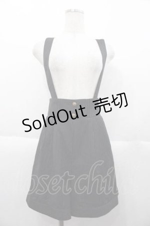 画像: Amavel / ストライプサス付きパンツ  黒Ｘ白 I-25-10-10-093-CA-PA-SA-ZI
