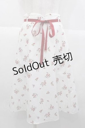 画像: tocco closet / いちごスカート  アイボリーＸ赤 I-25-10-10-099-LO-SK-SA-ZI
