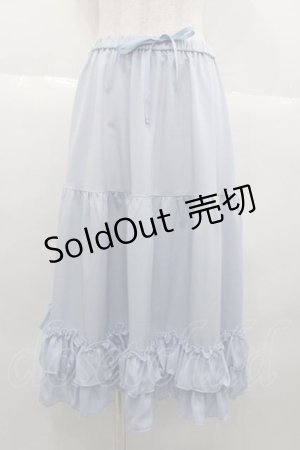 画像: axes femme kawaii / ミディフリルペチスカート  青 I-25-10-10-100-AX-SK-SA-ZI