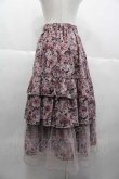 画像2: axes femme / フルールPTティアードスカート  ピンク I-25-10-10-105-AX-SK-SA-ZI (2)