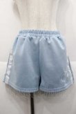画像1: ACDC RAG / 安心、ジャージショートパンツ  サックスＸ白 I-25-10-10-111-PU-PA-SA-ZI (1)