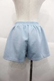 画像2: ACDC RAG / 安心、ジャージショートパンツ  サックスＸ白 I-25-10-10-111-PU-PA-SA-ZI (2)