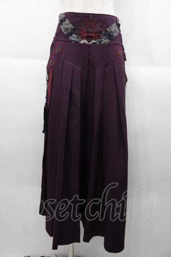 画像1: Ozz oneste / タッセルチャイナパンツ  パープル I-25-10-10-113-OO-PA-SA-ZI (1)