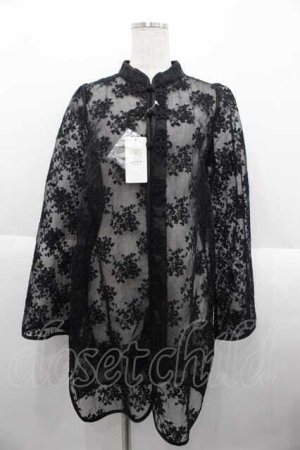 画像: axes femme kawaii / シースルーチャイナブラウス M 黒 I-25-10-10-016-AX-BL-SA-ZI
