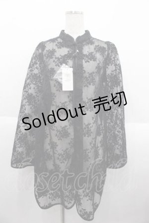 画像: axes femme kawaii / シースルーチャイナブラウス M 黒 I-25-10-10-016-AX-BL-SA-ZI