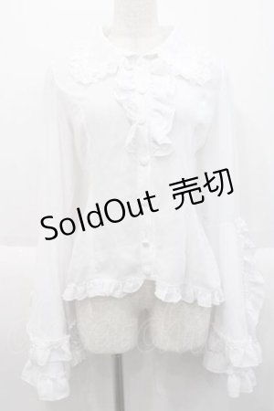 画像: ATELIER PIERROT / 姫袖ブラウス  白 I-25-10-10-027-EL-BL-SA-ZI