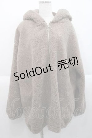 画像: TRAVAS TOKYO / くまみみフードボアブルゾン  ブラウン I-25-10-10-029-PU-CO-SA-ZI