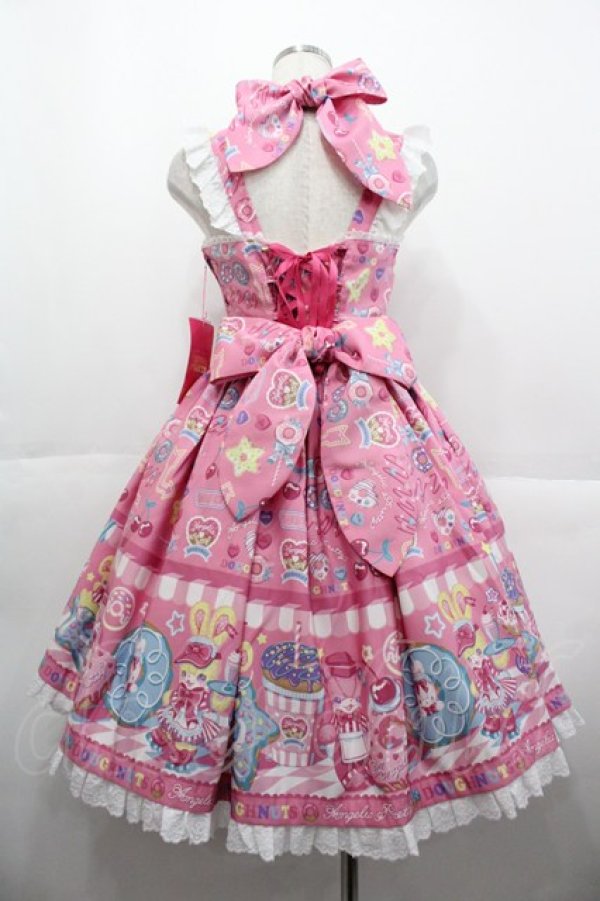 Toy's Donut Dinerジャンパースカート Angelic Pretty / Toy's Donut Dinerジャンパースカート ピンク